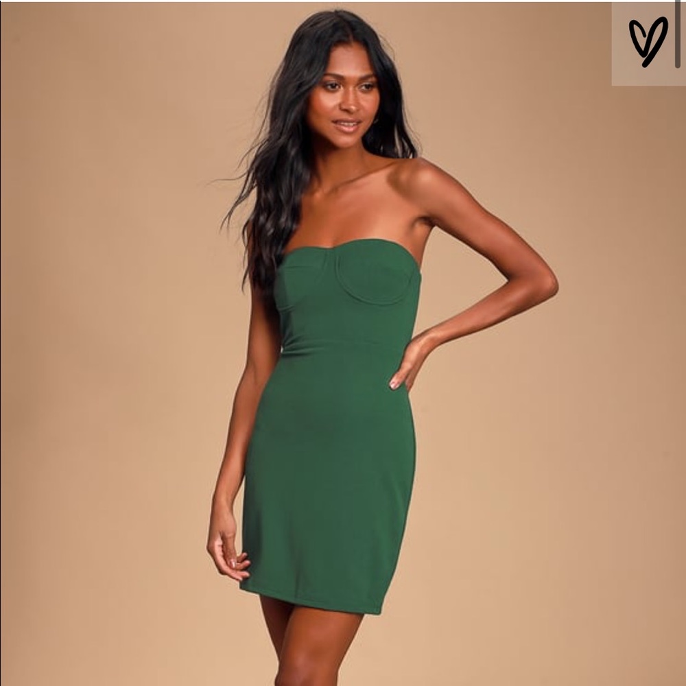 Emerald Green body con dress